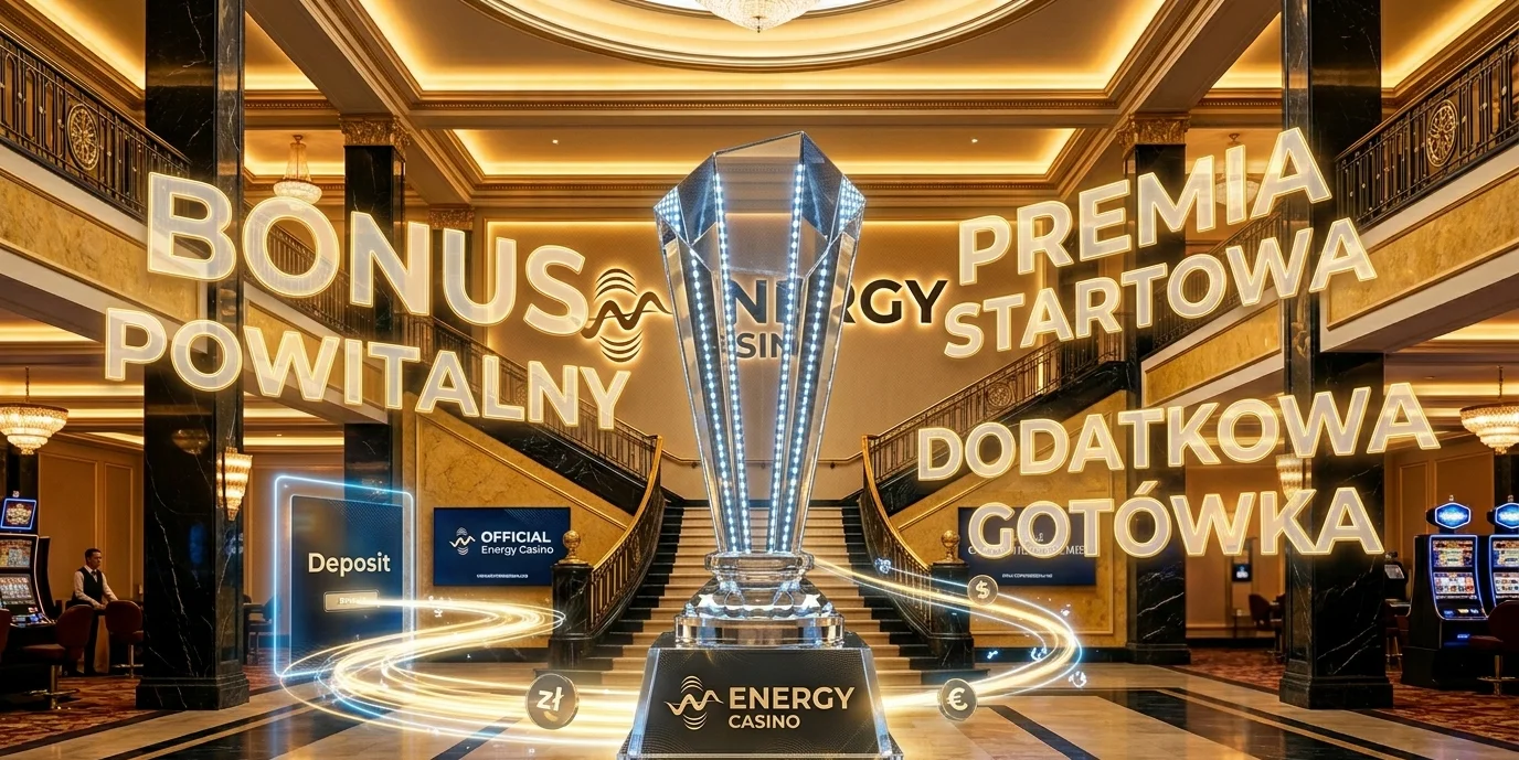 Bonus powitalny 100% do 200 EUR z mnożnikiem 2x i 400 darmowymi spinami w Energy Casino